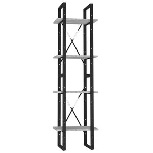 vidaXL Ormarić za knjige s 4 razine boja hrasta 40x30x140 cm drveni