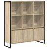 vidaXL Ormarić za knjige 99,5 x 30 x 108 cm Konstruirano drvo Sonoma