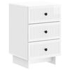 vidaXL Noćni ormar s ladicama Bijela visokog sjaja 43 x 41 x 66,5 cm
