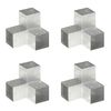 vidaXL Spojnici za stupove u Y-obliku 4 kom pocinčani metal 101x101 mm