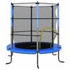 vidaXL Trampolin sa sigurnosnom mrežom okrugli 140 x 160 cm plavi