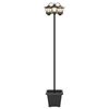 vidaXL Lampa sa tri glave Crna 32 x 32 x 188 cm Aluminij i ABS