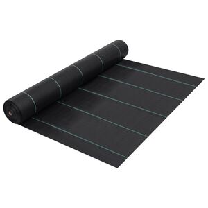 vidaXL Pokrov za suzbijanje korova i korijenja crni 1 x 10 m PP