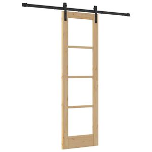 vidaXL Klizna vrata ORKDAL Prirodna 61 x 198,5 cm