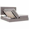 vidaXL Krevet s od storage Sivo-smeđa 180 x 200 cm Lažna koža