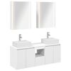 vidaXL Set ormarića za kupaonicu 5 pcs Bijela Konstruirano drvo