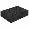 vidaXL Gumenasti granulatni vanjski pod Crna 6 x 9 x 2 cm Guma