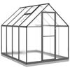 vidaXL Staklenik s okvirom antracit 224 x 169 x 202 cm aluminijski