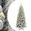 vidaXL Umjetno božićno drvce Bijela 120 cm PVC, plastika, čelik i PE