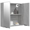 vidaXL Kupaonski ormarić s ogledalom sivog sonome 64 x 20 x 67 cm