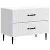 vidaXL Noćni ormar Bijela 62 x 34,5 x 47,5 cm Konstruirano drvo