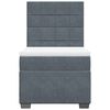 vidaXL Box spring krevet s madracem tamnosivi 80 x 200 cm bar&scaron;unasti