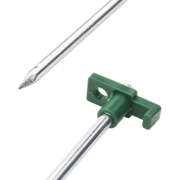 vidaXL Klinovi za šator 12 kom 25 cm 7 mm od pocinčanog čelika i PP-a