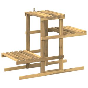 vidaXL Stalak za biljke Bijela 82 x 36 x 60 cm Čvrsto drvo akacije