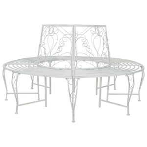 vidaXL Klupa pod drvetom 8-Broj sjedala &Oslash; 160 x 89 cm Čelik