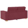 vidaXL Sofa 3 pcs Vinska crvena 220 x 80 x 84 cm Platnasta tkanina