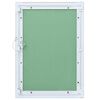 vidaXL Pristupna ploča Zelena i srebrna 55 x 75 cm