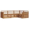 vidaXL Set vanjskih sofa 4 pcs Prirodna Čvrsto drvo akacije