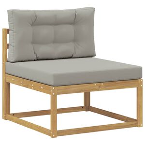 vidaXL Srednja sofa za van Poliester Bijela