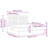 vidaXL Krevet s od storage s madracem Krema 200 x 200 cm Lažna koža