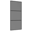 vidaXL Klizna vrata 90 x 205 cm Kaljeno Staklo i Aluminij