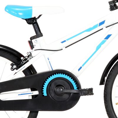 vidaXL Dječji bicikl 18 inča plavo-bijeli