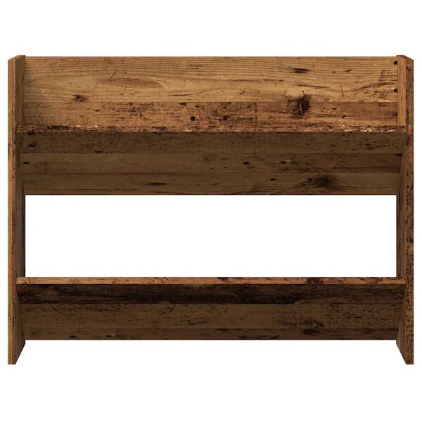 vidaXL Zidni ormarić za cipele boja starog drva 80 x 18 x 60 cm drveni