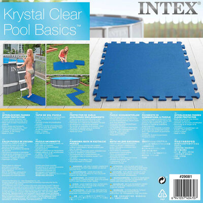 Intex zaštitne podloge za dno bazena 8 kom 50 x 50 cm plave