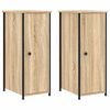 vidaXL Noćni ormarići 2 kom boja hrasta 32x42x80 cm konstruirano drvo