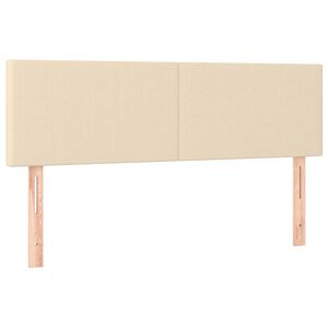 vidaXL Uzglavlja krem 144x5x78/88 cm od tkanine