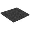 vidaXL Gumenasti granulatni vanjski pod Crna 9 x 9 x 0,3 cm Guma