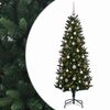 vidaXL Umjetno božićno drvce s kuglicama 120 cm 150 LED lampica