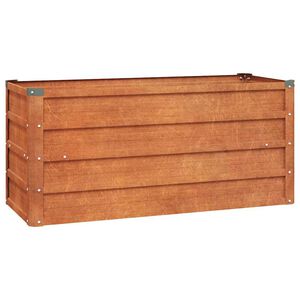 vidaXL Povi&scaron;ena vrtna gredica boja hrđe 100 x 40 x 45 cm čelik COR-TEN
