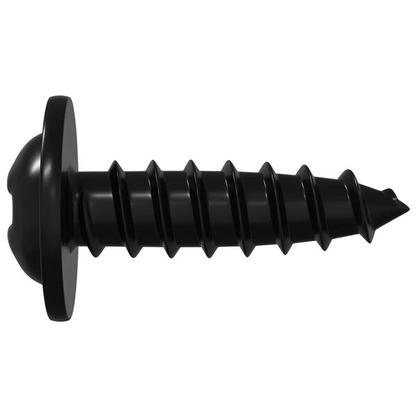 vidaXL Samoupravni čavao 2 pcs Crna 3,5 x 12 mm Željezo