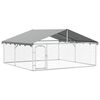 vidaXL Vanjski kavez za pse s krovom 300 x 300 x 150 cm