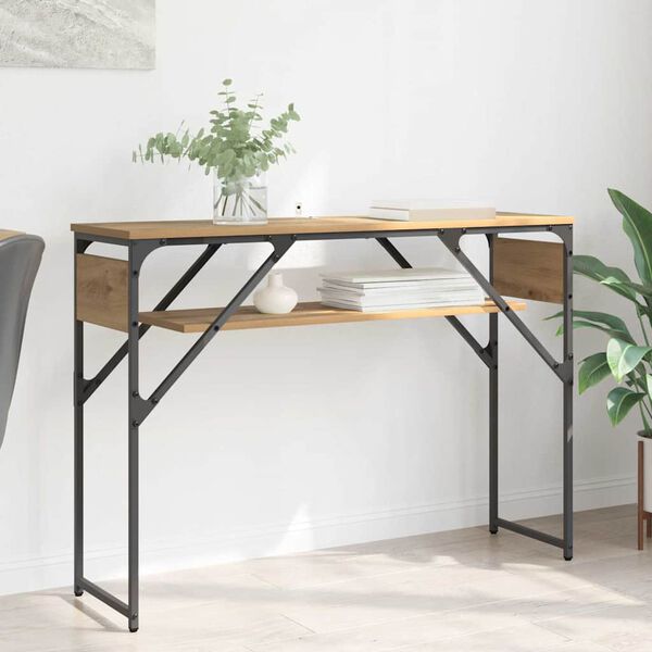 vidaXL Konzolnistol Umjetnički hrast 105x30x75cm Konstruirano drvo