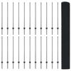 vidaXL Ograda s postovima Siva 1,2 x 50 m Čelik i PVC