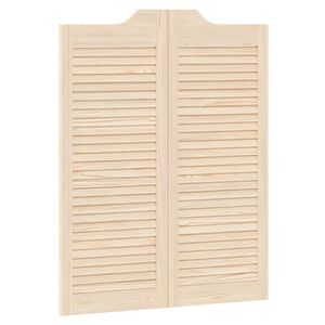 vidaXL Vrata na rasklapanje 100 x 40 cm Masivna borovina Prirodna