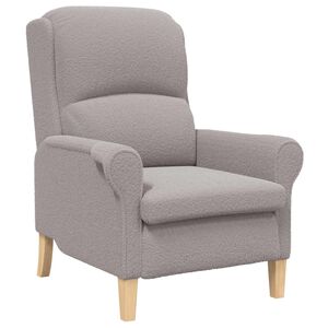 vidaXL fotelja Svjetlosiva Mekani Sherpa materijal