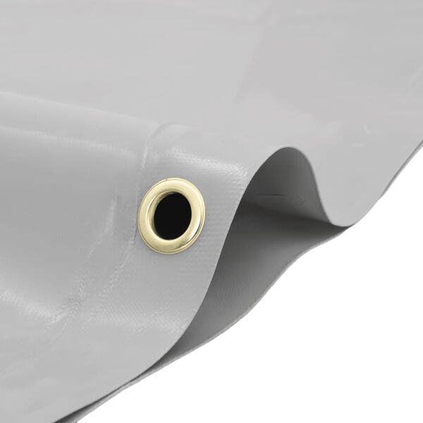 vidaXL Cerada siva Ø 2,2 m 650 g/m²