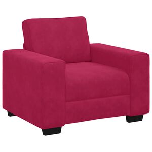 vidaXL Sofa fotelja vino crvena 100x77x82 cm bar&scaron;un
