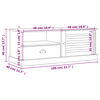 vidaXL TV ormarić VIGO 106 x 40 x 40 cm od masivne borovine