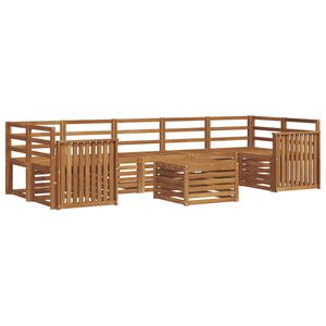 vidaXL Setovi sofa 8 pcs Prirodna Čvrsto drvo akacije