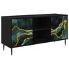 vidaXL TV ormar WIJHE 102 x 33 x 51 cm Crni hrast Konstruirano drvo