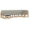 vidaXL Set vanjskih sofa 7 kom. Bijela i svjetlosiva