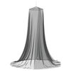 vidaXL Mreža za komarce za krevet 156 mesh Crna ⌀56 x 220 cm Poliester
