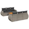vidaXL 7-dijelni set vrtnih sofa sivi od poliratana