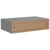 vidaXL Zidne police s ladicom 2 kom sive 40 x 23,5 x 10 cm MDF