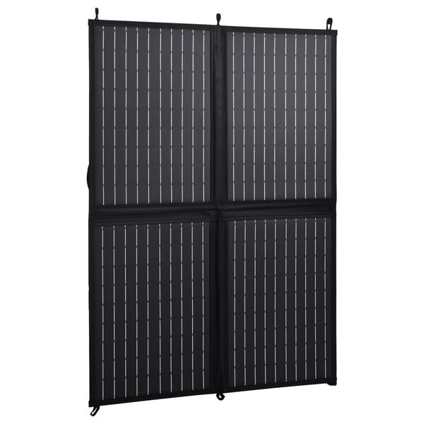 vidaXL Sklopivi punjač sa solarnim panelom 100 W 12 V