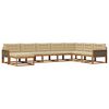 vidaXL Set vanjskih sofa s jastukom 8 pcs Prirodna i bež